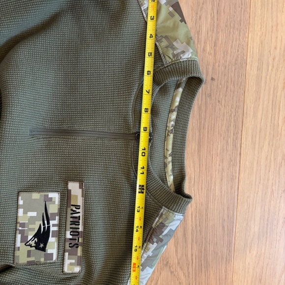 Men's Size M Nike Olive New England Patriots Salute To Service Long Slee… - Picture 10 of 14